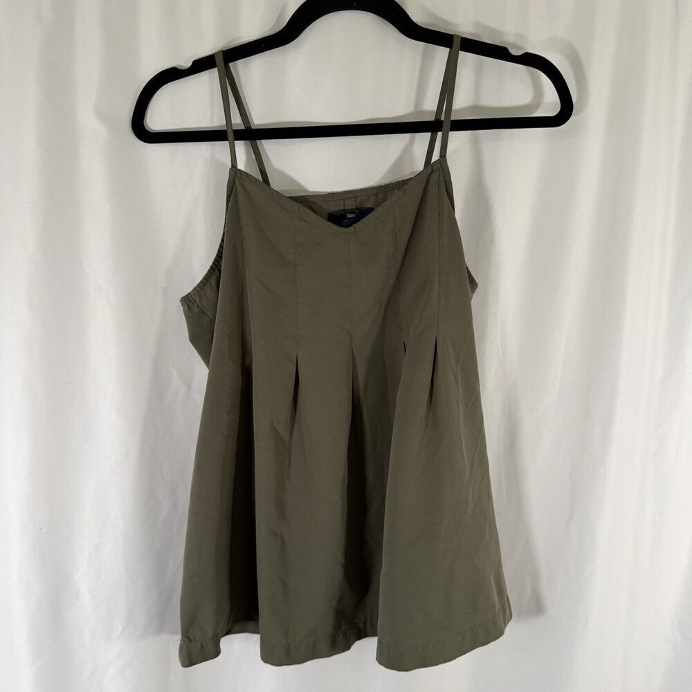 Gap Tank Top Women's Small Solid Green Pullover Lightweight Sleeveless - Picture 1 of 9